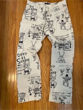 🔥 Daniel Johnston X Vans Men’s Chinos US 32 Loose Fit 🔥